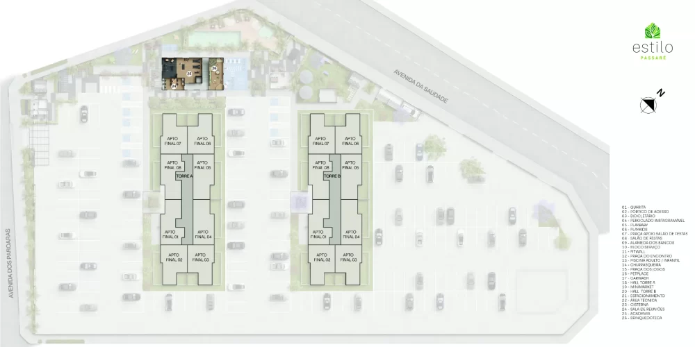 Estilo Passaré Implantação