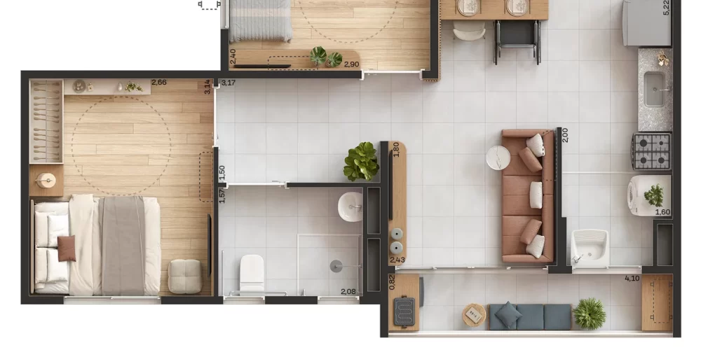 Estilo Passaré Planta PCD ponta