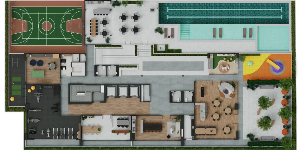 Implantação Área de Lazer