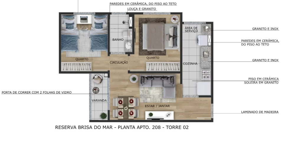 Planta 46,74m² 2