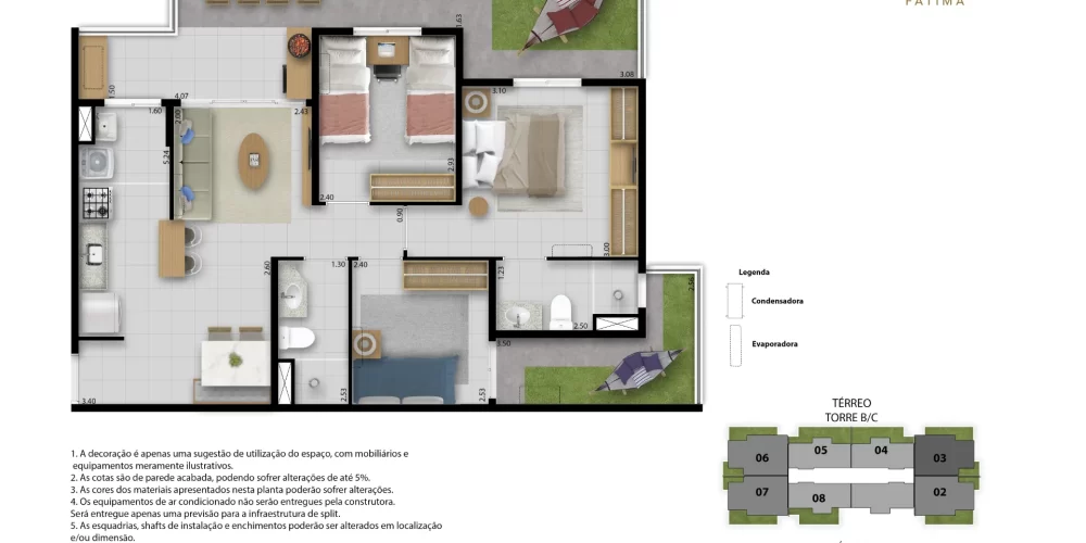 Tipo Ponta com Garden