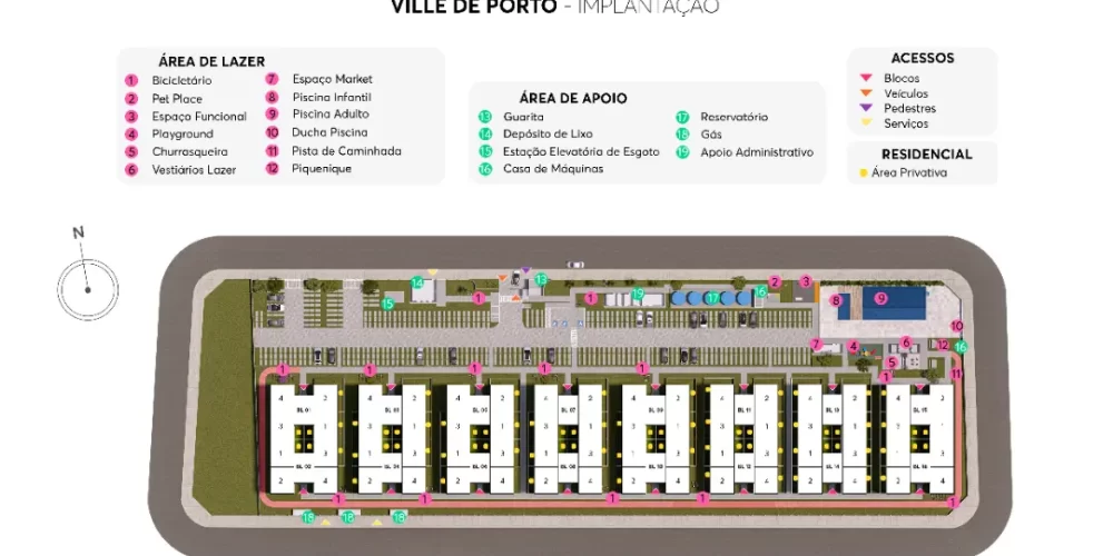 Implantação ville do porto