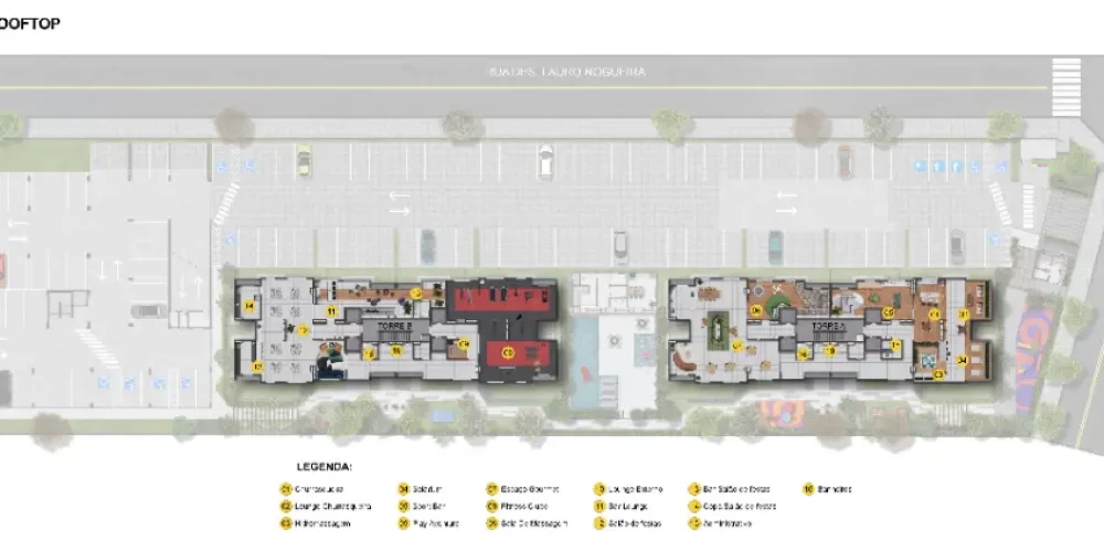 Roottop implantação rooftops